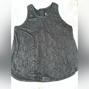 All in Motion Black Snake Pattern Tank Top